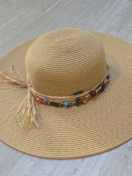 Sun And Sand Accessories - Sun 'N' Sand Oversized Beaded Raffia Accent